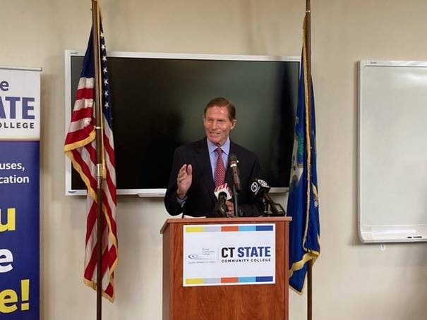 Blumenthal announced new bipartisan legislation to help improve college students’ mental health and incentivize higher education institutions to develop and implement comprehensive mental health and suicide prevention plans.